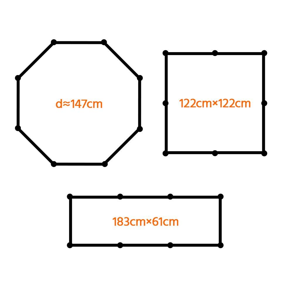 Yaheetech Parque para Perros Plegable 61 * 61cm 8 Piezas Vallas para Perros | Jardin Jaula de Cachorros Corral para Conejo Mascotas