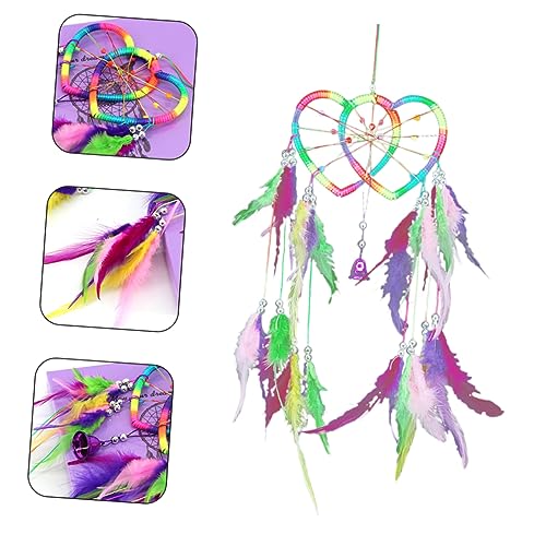 Atrapasueños de corazón Cabilock para pared: lote de 5 piezas para decoración interior de hogar 6