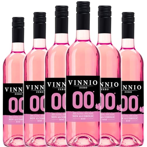 VINNIO - Vino sin alcohol 0,0 Rosado | Bag in Box 10 litros | Equivalente a más de 13 Botellas de 750 | Formato Ahorro con Grifo (Sin Azúcar, Bajo en Calorías).