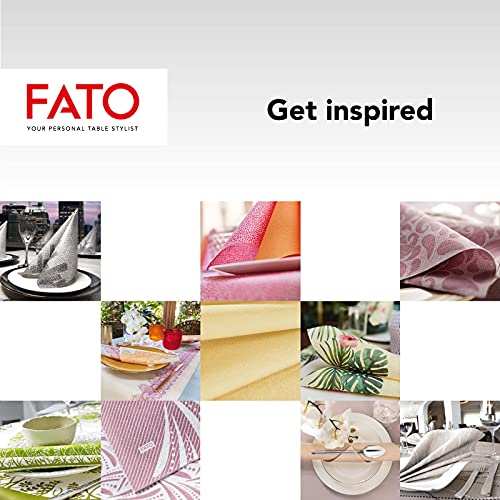 FATO - Tischläufer, Textileffekt, Größe 0,4x24 m, vorgeschnitten alle 1,20 m, Packung mit 20 Läufern, Drypap, Airliad, Hohe Qualität… – Ansicht 6