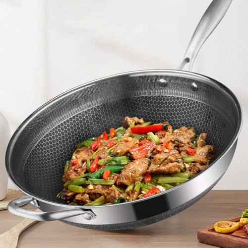 Wok con mango ergonómico en acero inoxidable miniatura 7