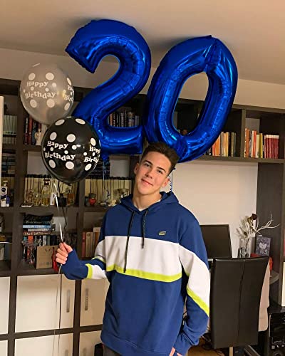 40 Inch Navy Blue Number 0 Balloon Large Size Jumbo Digit Mylar Foil Helium Dark Blue Balloons For Birthday Party Celebration Decorations Graduations Anniversary Baby Shower Photo Shoot #TOP3