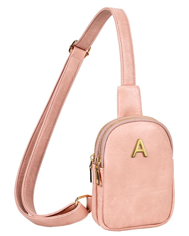 Valentines Day Gifts, Personalized Initial Crossbody Purse, Gifts for Girlfriend Daughter Granddaughter, Mini Lightweight Waterproof Sling Bag, Teen Girl Gifts Trendy Stuff, Perfect for Travel