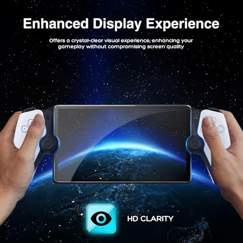 Image of New World 2 Pack TEMPERED GLASS Screen Protector for PlayStation Portal,8 inch, Anti-Scratch, 9H Hardness, Ultra HD, Anti-Fingerprint, Bubble-Free, Tempered Glass for for PS5 Portal Handheld Console