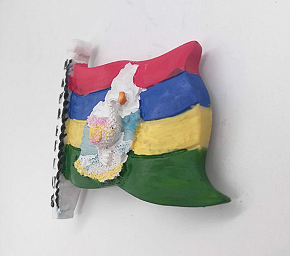 Magnete Frigorifero 3D Mauritius Con Uccello Dodo - Souvenir Da Viaggio, Decorazione Per Casa E Cucina, Fatto A Mano In Poliresina, 7x5 Cm - 4