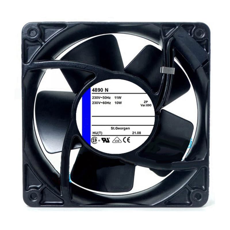 Ventilateur industriel 12cm AC 230V 11W TYP4890N pour refroidissement cabine
