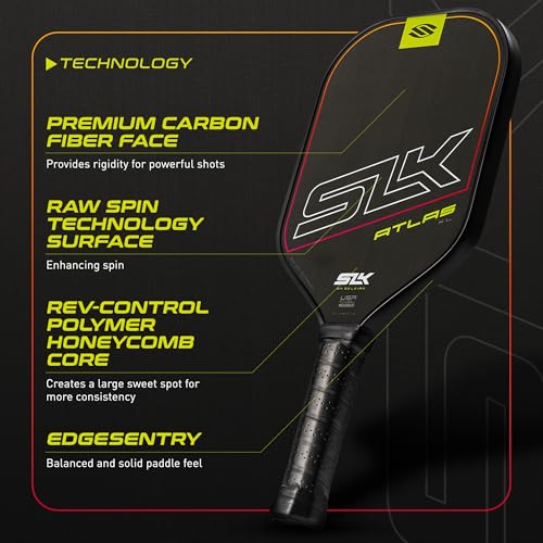 Selkirk Sport Atlas XL Pickleball Paddle | SLK Raw Carbon Fiber Paddle | The Perfect Starter for Any Upcoming Pickleball Player | Ember - Thumbnail 6