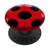Ladybug Coccinellas Mariquita Roja Negra Insecto PopSockets Adhesive PopGrip