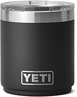 YETI Rambler 10 oz Stackable Lowball 2.0 - Vacuum Insulated Stainless Steel Tumbler with MagSlider Lid, Black