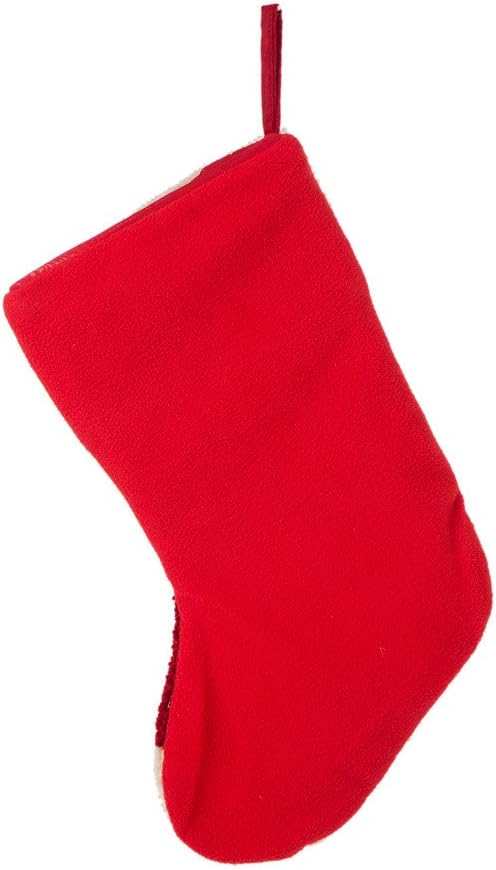 Glitzhome 19" L Cat Dog Christmas Stocking Oversize Handmade Hooked Xmas Fireplace Hanging Stockings Decoration Stockings Decorations for Family Holiday Season Party Decor, 2Packs
