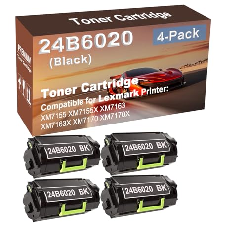 4-Pack Compatible High Yield XM7170 XM7170X Laser Printer Toner Cartridge Replacement for 24B6020 Printer Cartridge (Black) -  Cuxwill, ZYM-35905