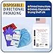 MFASCO Disposable PPE Kit with Apron & Visor - Complete Protection - Mask, Visor, Apron, Gloves, Shoe Covers - USA Assembled - Vomit, Blood, Urine & Feces Protection