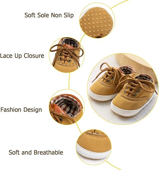 Image of Infant Baby Boys Girls Canvas Sneaker Toddler Slip On Anti Skid Newborn First Walkers Candy Shoes for 0-18 Months