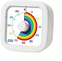 COKOEYSDR 60-Minute Visual Countdown Timer for Kids & Adults - Silent Rainbow Kitchen Classroom Timer for ADHD Autism