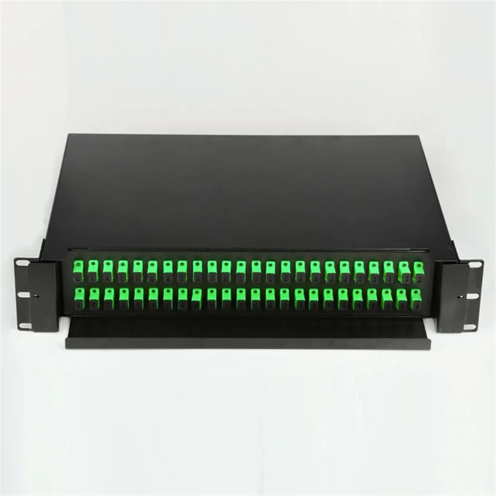 Panneau de Brassage de Fiber de boîte à bornes de Fiber Optique de 48 Ports SC FC LC Pigtail ODF 2U 48 multimode monomode(48 Core SC A SM)