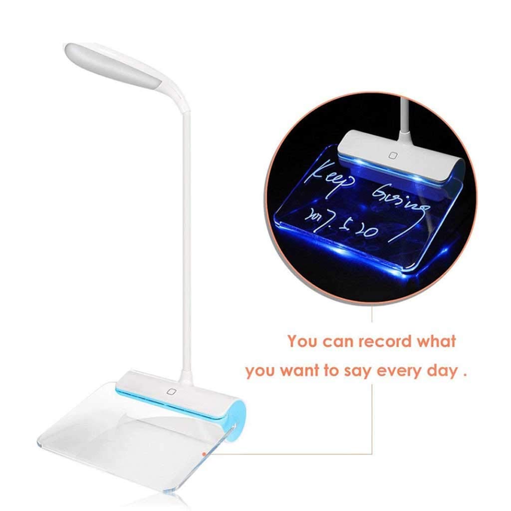 Lámpara de Escritorio La lectura de la tabla del USB LED Protección ocular del ojo regulable de luz LED Luz de mensaje de la novedad de la lámpara de la lámpara de escritorio recargable para Lectura
