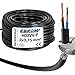 EBROM Kunststoff Schlauchleitung RUND, LED Kabel, Stromkabel, Leitung, Gerätekabel H03VV-F 2x0,75 mm² Farbe: schwarz, viele Längen in 5 m Schritten bis 250 Meter 2x0,75 mm2, Ihre Kabellänge: 30 Meter Lang Lang günstig Kaufen-EBROM Kunststoff Schlauchleitung RUND, LED Kabel, Stromkabel, Leitung, Gerätekabel H03VV-F 2x0,75 mm² Farbe: schwarz, viele Längen in 5 m Schritten bis 250 Meter 2x0,75 mm2, Ihre Kabellänge: 30 Meter
