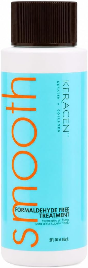 KERAGEN Formaldehyde-Free Smoothing Treatment – Fume-Free Bond Reconstructor | 0-Hour Wash Restriction | OSHA Compliant, Cruelty-Free | Made in USA | 2 oz