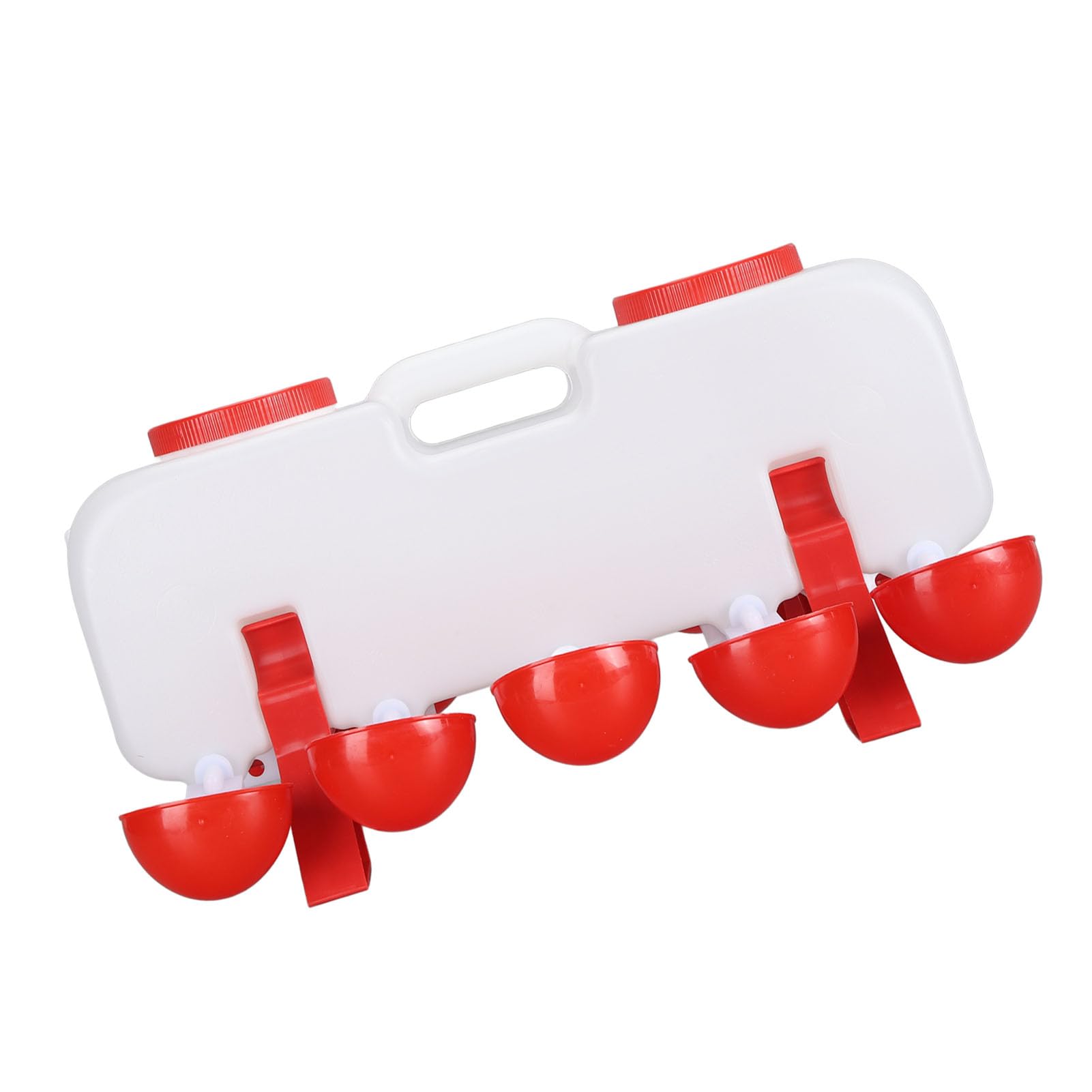 Bebedero para pollos, alimentador de agua para aves de corral de gran capacidad de 10L con 10 tazas de agua para gallinero de aves de corral, ganso y pato (Semiautomático)
