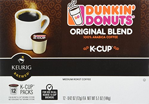 Image of Dunkin' Donuts Original Blend Medium Roast Coffee, 12 K Cups for Keurig Makers