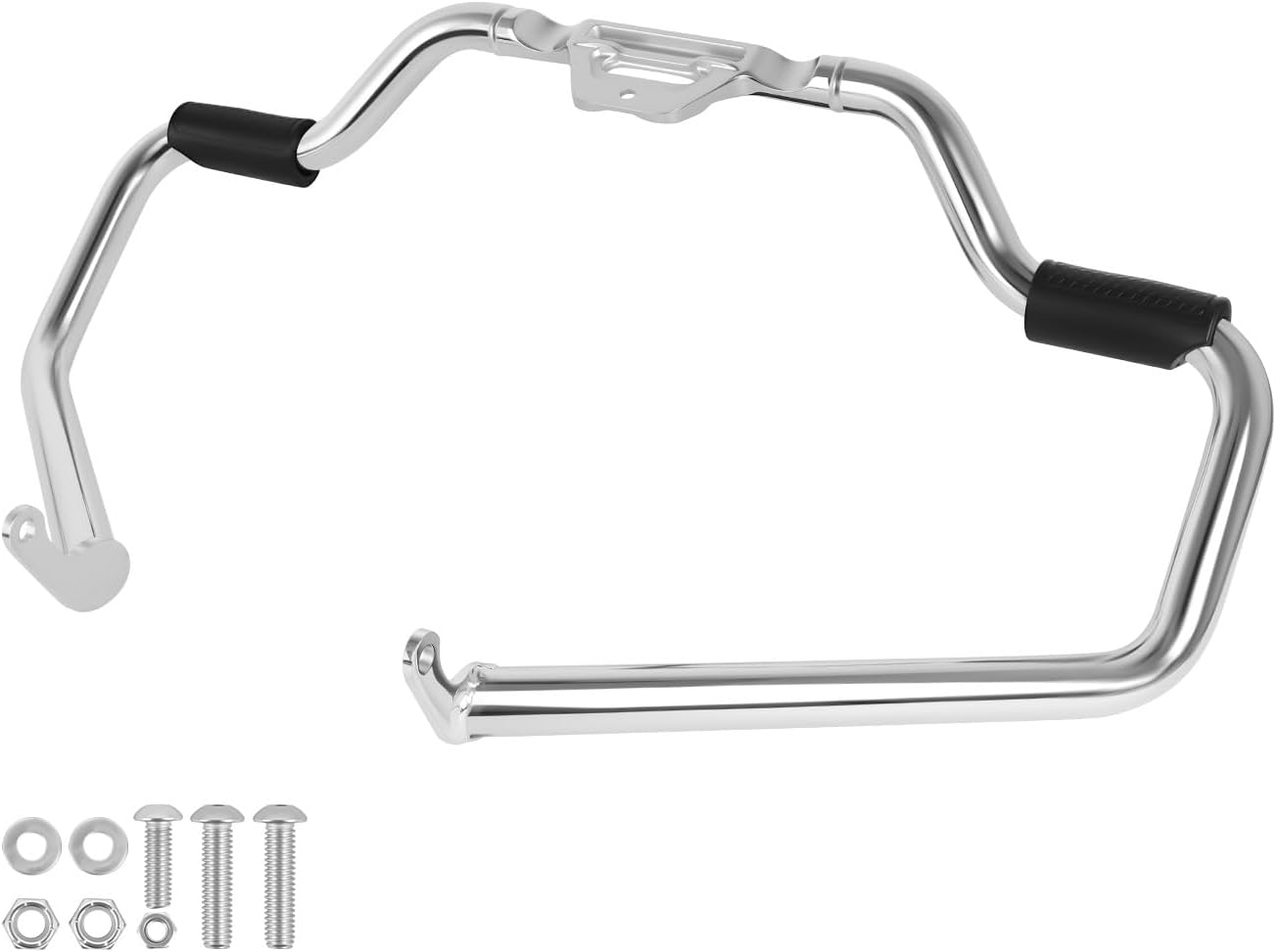Crash Bar for Harley Softail, 1-1/4" Mustache Highway Engine Guard Protect for 2018-2025 Softail, Fat Boy, Street Bob, Sport, Low Rider, Breakout, Heritage Classic (Black)