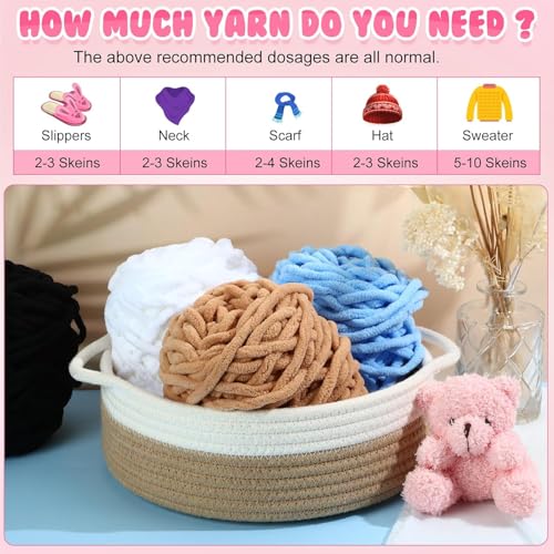Image of Super Thick Fluffy Jumbo Polyester Baby Blanket Chenille Yarn for Knitting, Crochet & Home Decor Projects, Afghans, throw pillows, cushions & blankets. -100 GMS - 6mm thickness - Color (Bottle Green)