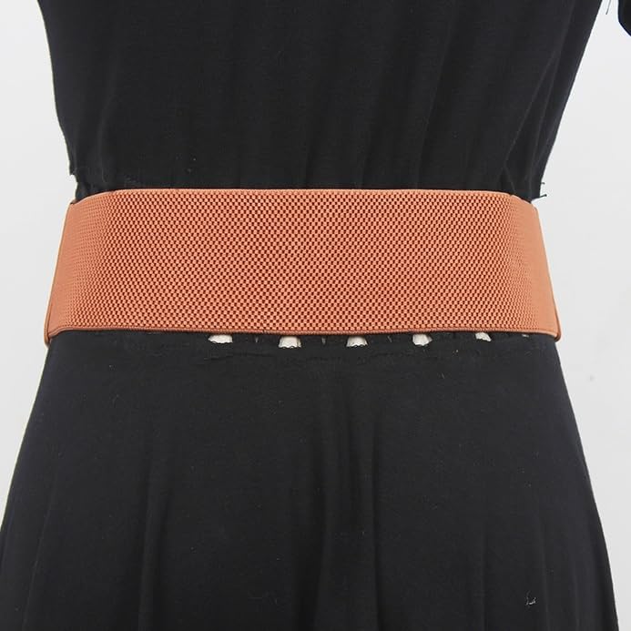 Wide belt embellished down jacket waistband elastic waist with dress coat sweater waistband4