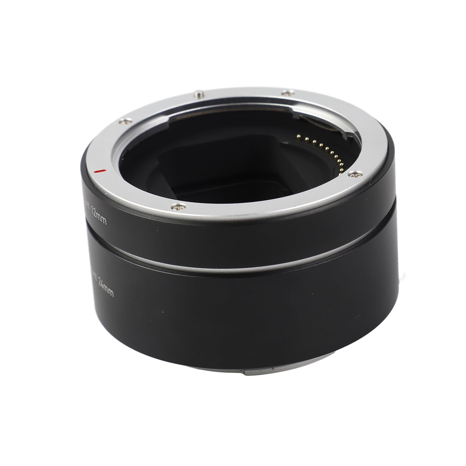 HUIOP Tubos de extensión de Metal Tubos de extensión automática 12 mm + 24 mm Montaje R Conjuntos de Tubos Macro Liviano Compatible con Lentes Canon con Montura RF y cámara Canon R5/R6/R7/R10