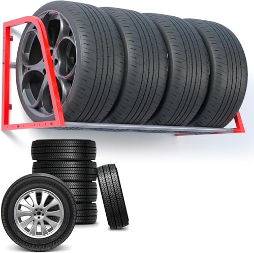 Étagère de rangement pneus garage pour éviter la déformation