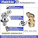 Hakkin 73Pcs Metric Grease Fittings Kit 304 Stainless Steel, M6 M8 M10 Straight and Angled Grease Zerk Kit with Caps, Grease Gun Fittings with Straight 45 90 Degree for Automotive Machinery Industry