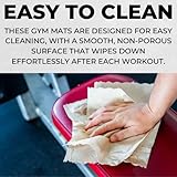 Rubber Gym Mat Extra Heavy Duty Gym Flooring - Twin Pack - 48 sq. ft - 12mm Thick - 28kg Per Mat - Non-Slip Commercial Grade Flooring - Image 9