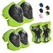 Wemfg Kids Protective Gear Set Knee Pads and Elbow Pads for Kids 2-8 Years Toddler Boys and Girls Wrist Guards Rollerblade 3 in 1 for Skating Rollerblading Cycling Biking