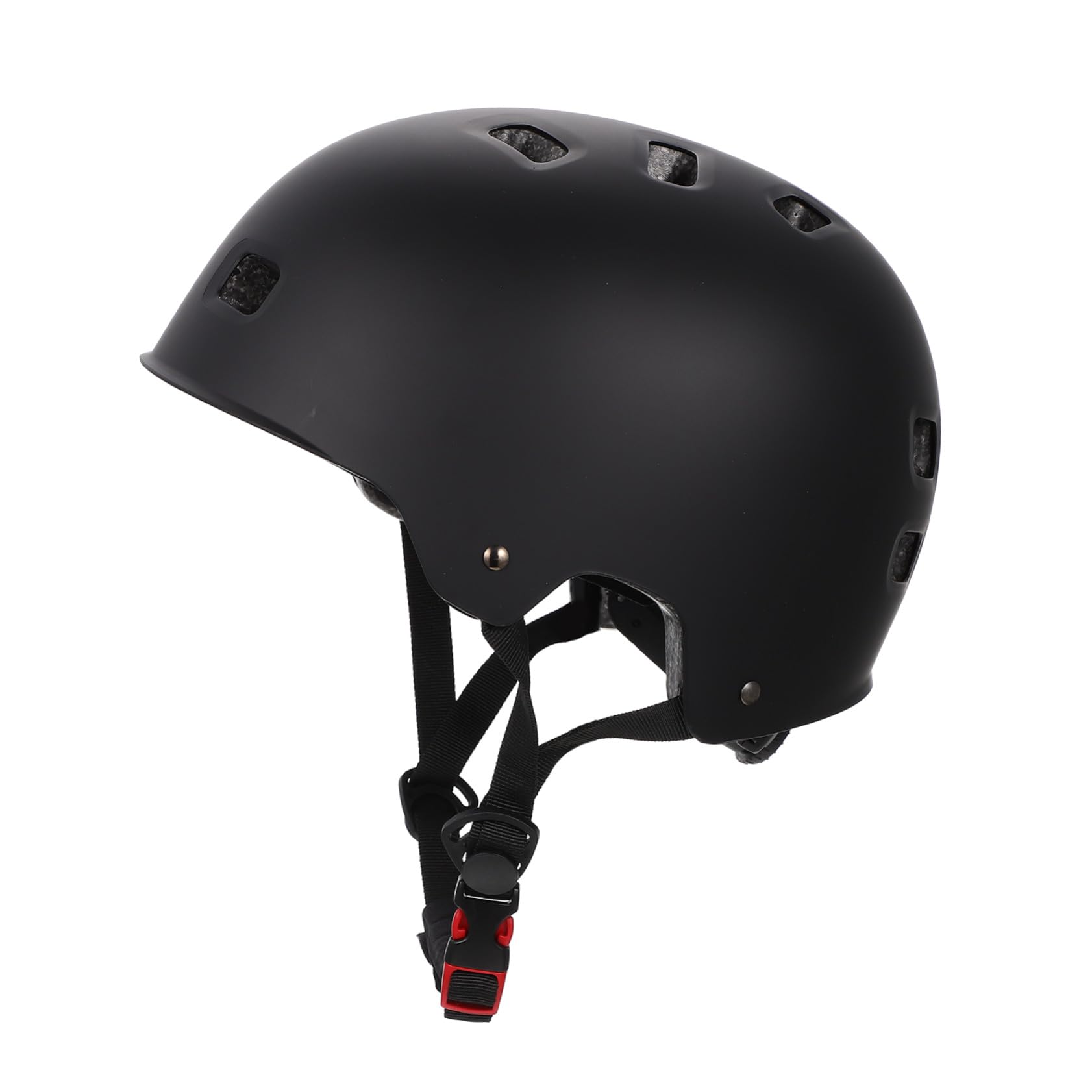 POPETPOP Casque de Skateboard Respirant Noir Taille M Casque de Protection Cyclisme Adulte Convient pour Roller Patin à roulettes et Trottinette Sportive