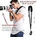Waka Rapid Camera Neck Strap with Quick Release and Safety Tether, Adjustable Shoulder Sling Strap for Nikon Canon Sony Olympus DSLR - Black