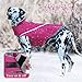 VIVAGLORY Snowrap Dog Coat, Jacket with Harness Hole, Dog Coat for Winter & Cold Weather, Fluffy Warm Fleece Lined Reflective Water Resistant for Puppy, XS, Fuchsia