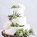 FEPITO 16 Pcs Random Size Artificial Succulent Plants Unpotted Succulents Picks Faux Succulent Plant in Green Stems for Home Indoor Garden Decoration