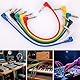 Pxyelec 30 cm kurzes Audio-Gitarren-Patchkabel, 6,35 mm, Gitarren-Instrumentenkabel für Effektpedale, 6 Stück