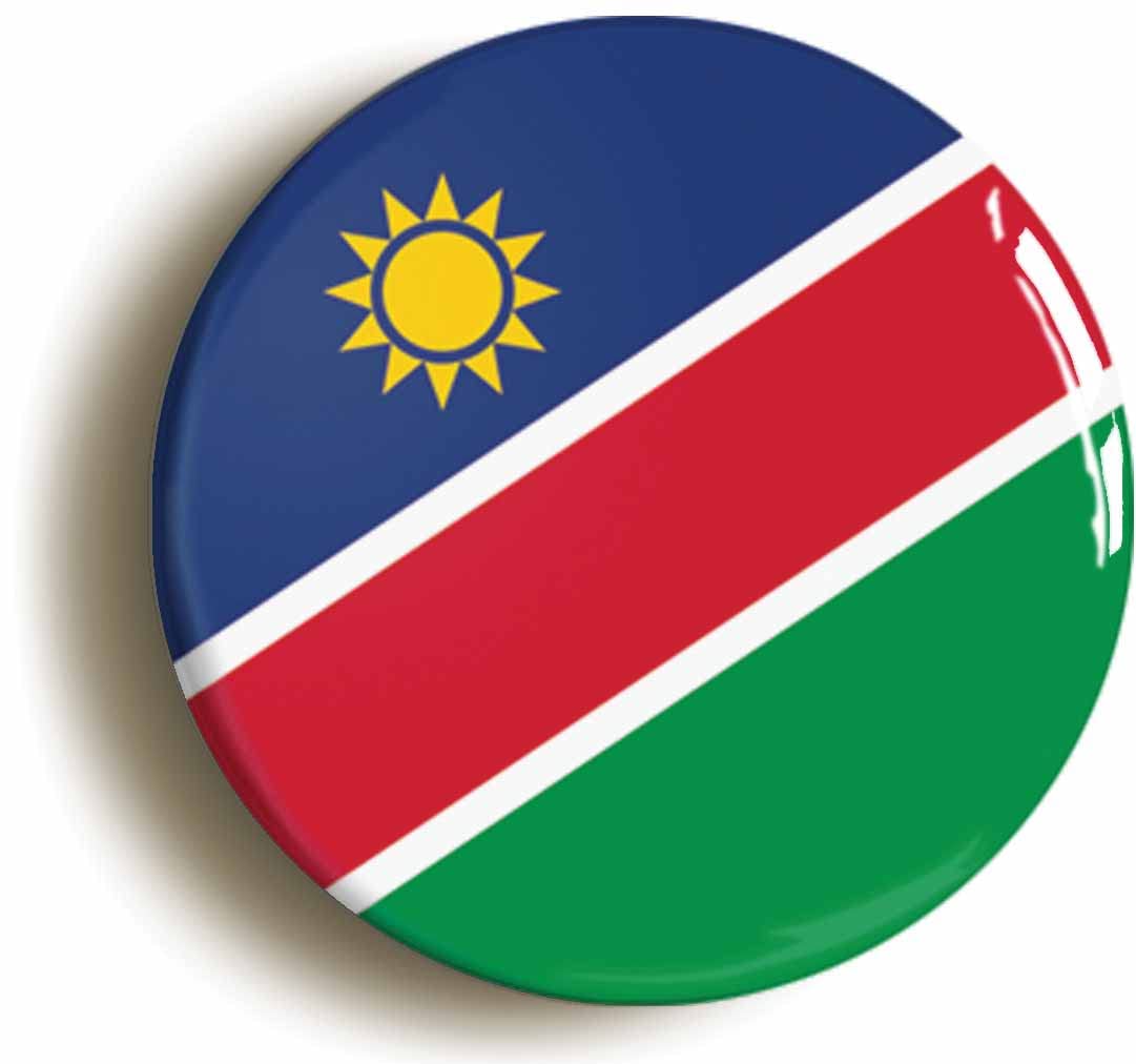 Namibia National Flag Fridge Magnet (Circular 2inch / 50mm Diameter)