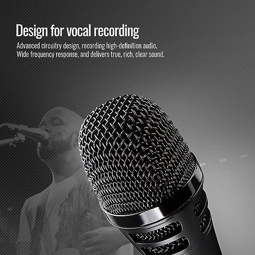 Microphone de chant éliminant les vibrations pour un son net