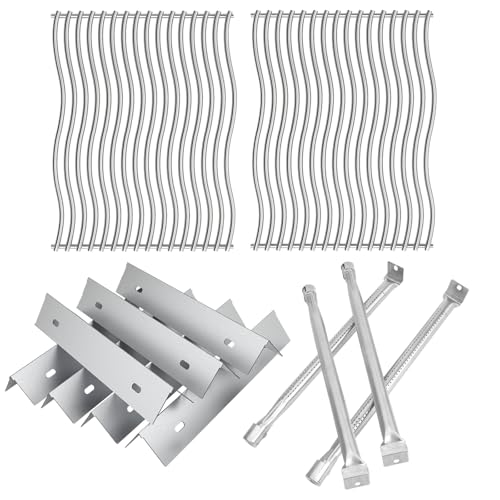 BBQration Grill Replacement Kit for Napoleon Prestige 500, Built-in Prestige 500, P500RSIBNK-3 BIP500RBNSS-3 BIP500RBNSS-3, Cooking Grid, Heat Plate and Burner for Napoleon