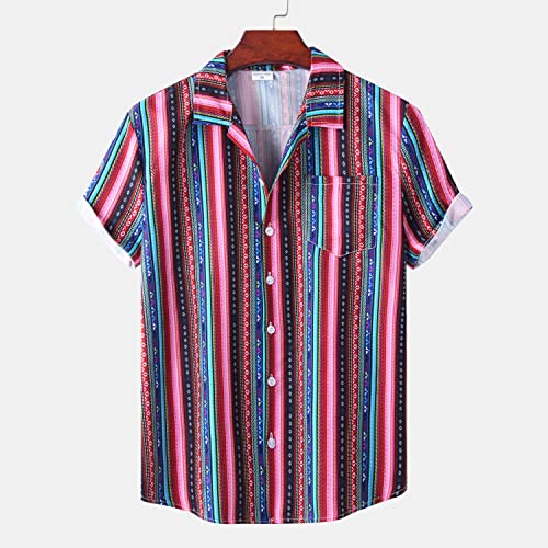 Chemise Aloha violette en coton pour homme pour rester frais et élégant en vacances