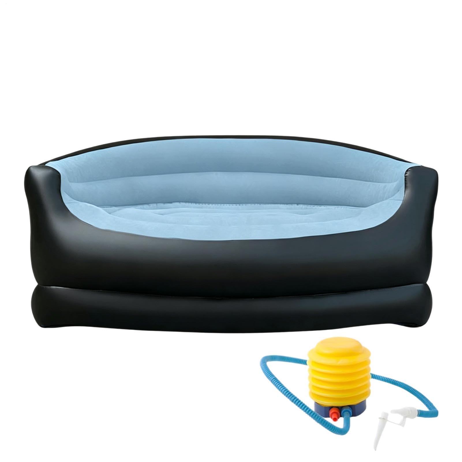 Nadmuchiwana sofa na kemping z podłokietnikami i ciężką
