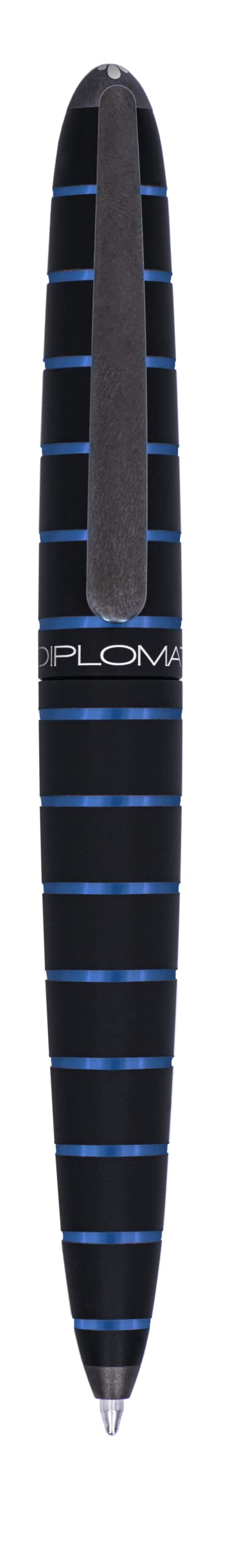 DIPLOMAT D40352040 ELOX Kugelschreiber/Handgefertigt/mit Geschenkbox/Farbe: Schwarz Blau