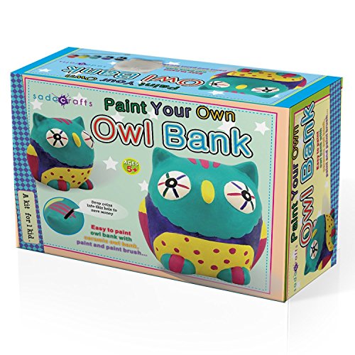 SadoCrafts DIY Bracelet Craft Kits - Fancy and Good for Daily Use Old School Bracelet, Great for 7 Kids! (Owl Bank)