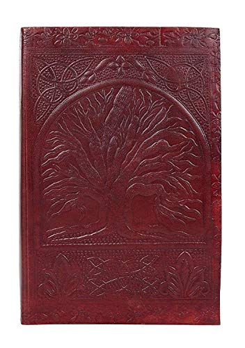 ENVOUGE INDIA Handmade Leather Bound Journal - Vintage Tree of Life Sacred Journal (Sacred Tree)