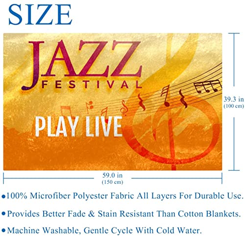 Jeté de lit doux contre les soirées fraîches couverture jazz pour canapé