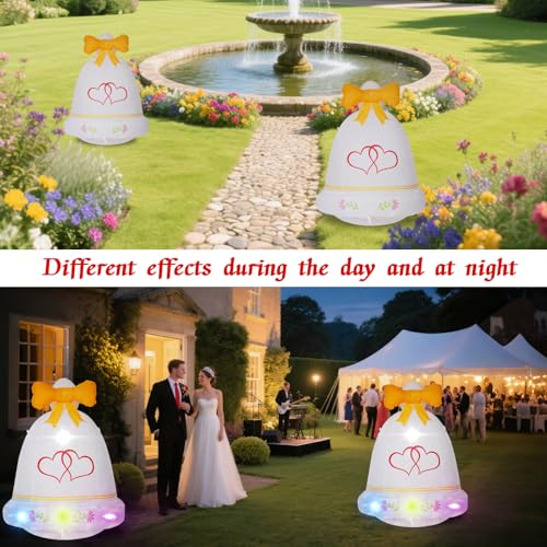 Décoration romantique gonflable cœur LED pour déclarations d'amour