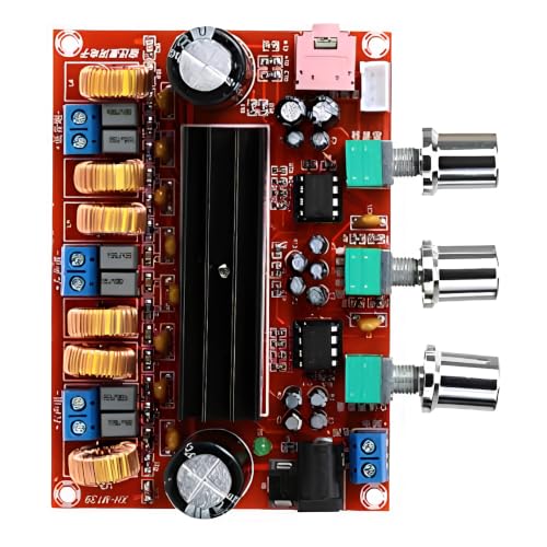 Image of Robocraze TPA3116D2 50Wx2+100W 2.1 Channel Digital Subwoofer Amplifier Board 12V-24V Power XH-M139