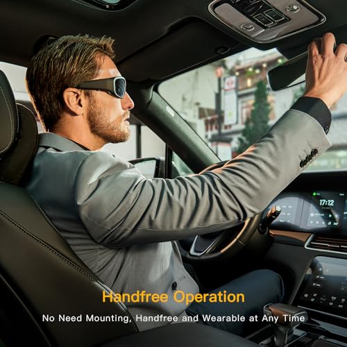 Image of OHO Ultra-Thin Lightweight Sports Camera Sunglasses, 24MP Camera, 1080P Video, Water Resistant UV400 Lens