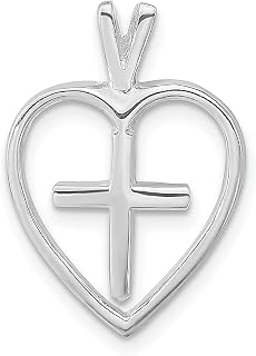 Colar de prata esterlina 925 cruz religiosa coração pingente amor joias finas latinas presentes para mulheres para ela